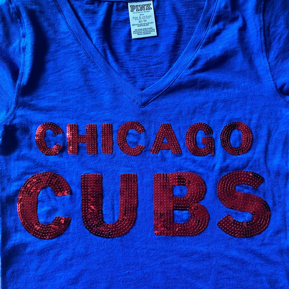 Victoria’s Secret PINK Chicago Cubs Sequin Shirt